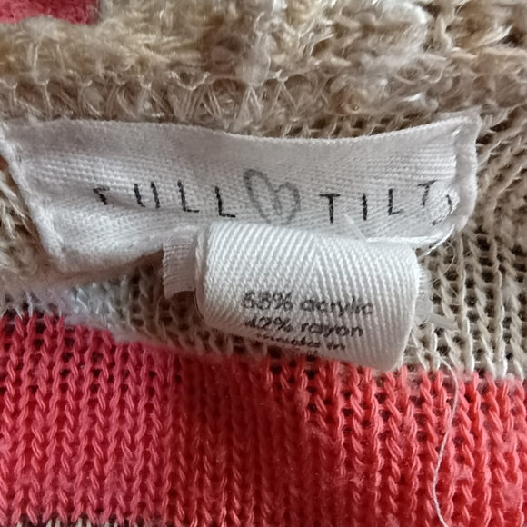 Full Tilt Multicolor Striped Cardigan - Picture 3 of 3